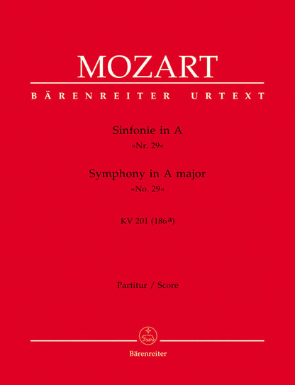 Symphony No 29 in A K 201 Full Orchestra Sheet Music