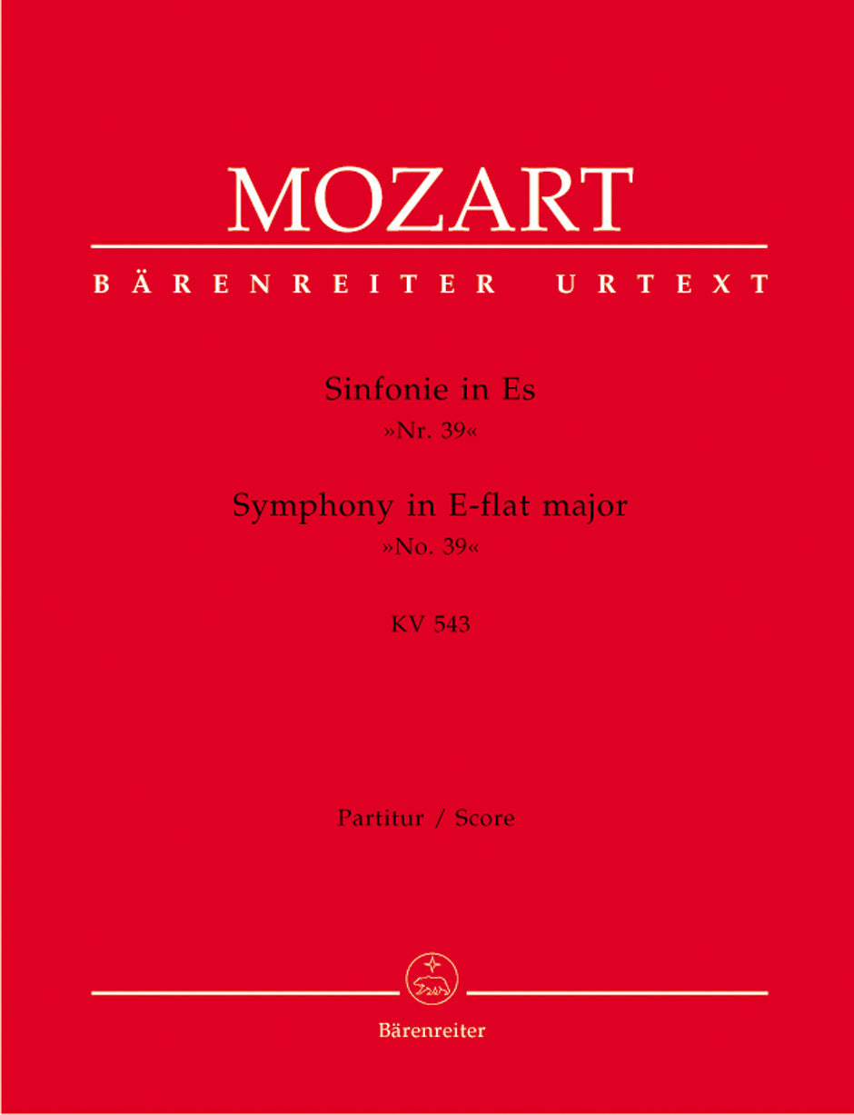 Symphony No. 39 K 543 in E Flat for Full Orchestra Sheet Music