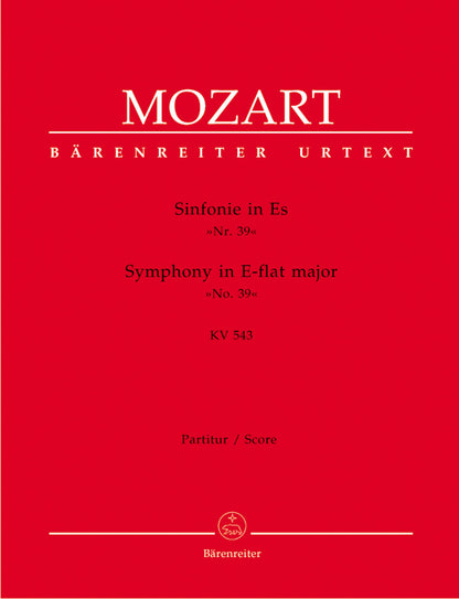 Symphony 39 K 543 in E Flat Full Score