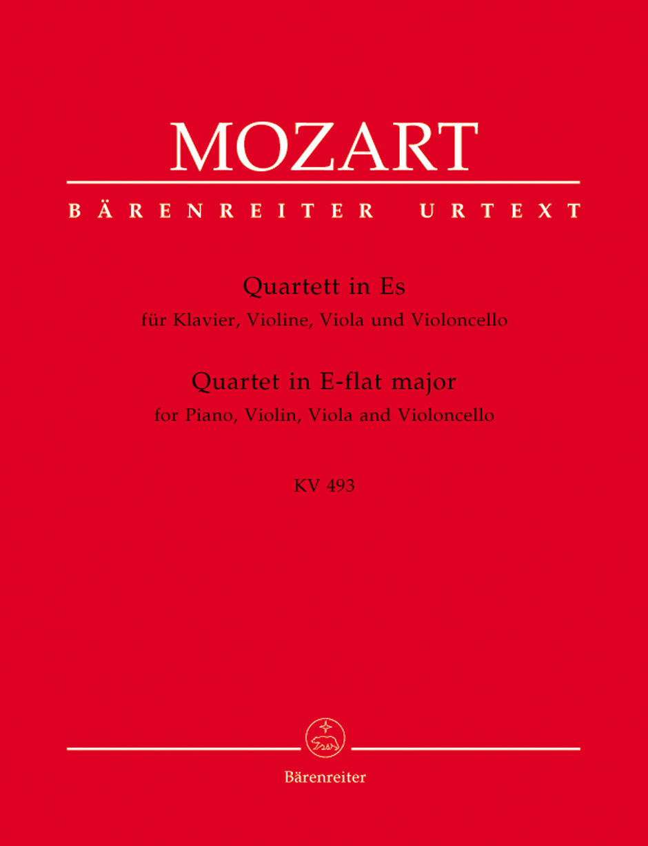Quartet For Piano, Violin, Viola And Violoncello K. 493