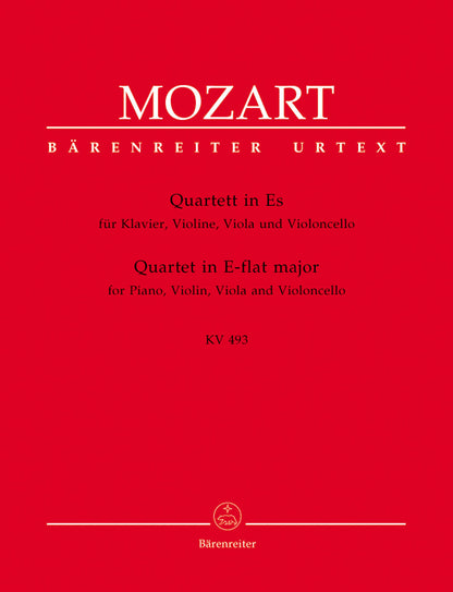 Quartet For Piano, Violin, Viola And Violoncello K. 493
