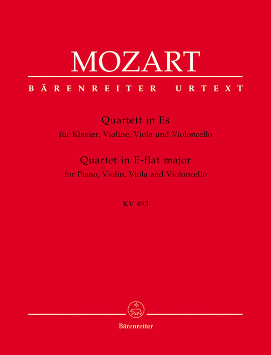 Quartet For Piano, Violin, Viola And Violoncello K. 493