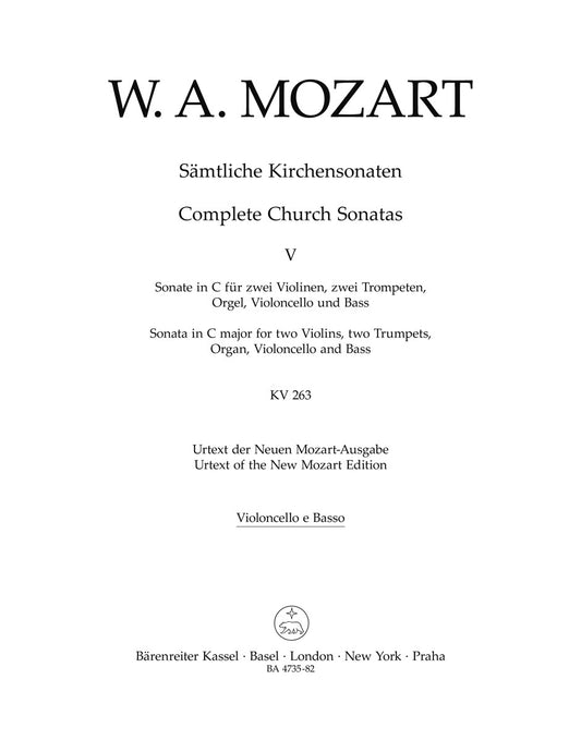 Complete Church Sonatas, Volume 5
