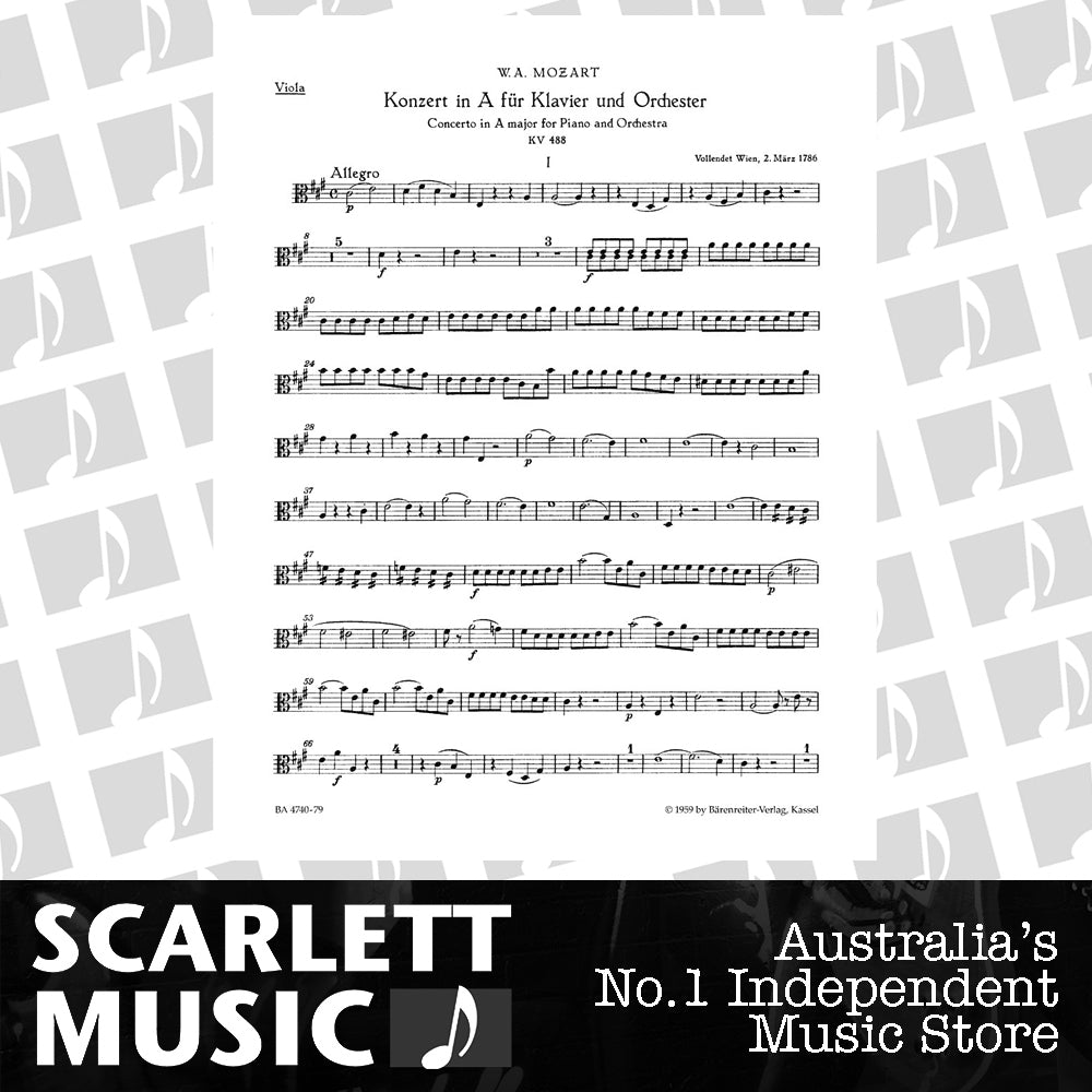 Concerto For Piano And Orchestra No. 23 In A Major K. 488 — view 2
