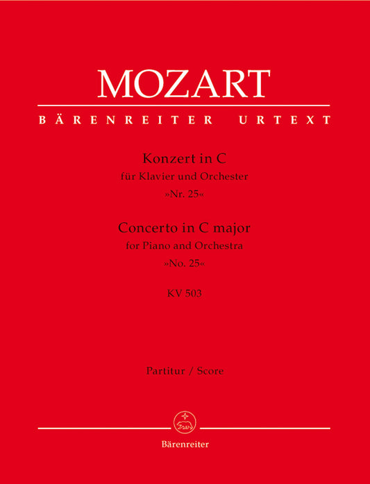 Concerto For Piano And Orchestra No. 25 In C Major K. 503