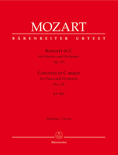Concerto For Piano And Orchestra No. 25 In C Major K. 503
