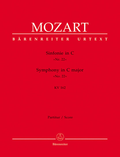 Symphony No 22 in C K162 Wind Set for Full Orchestra