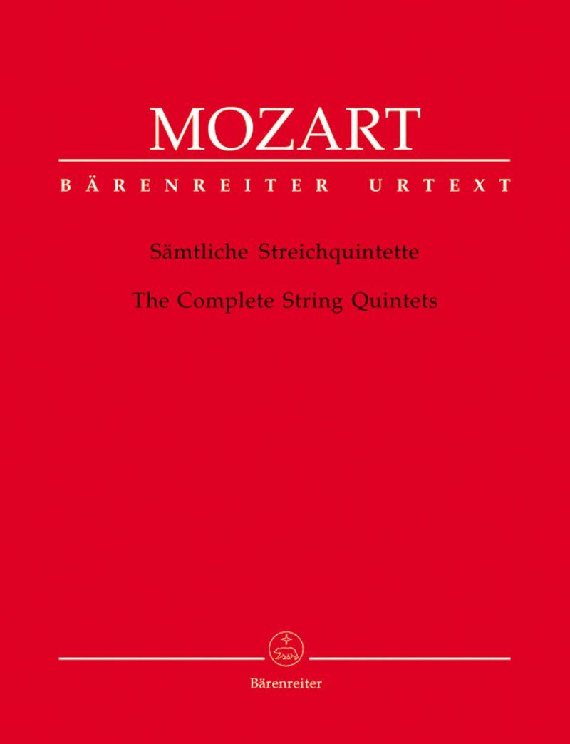 Mozart String Quintets Complete Parts Only - Barenreiter Urtext Edition
