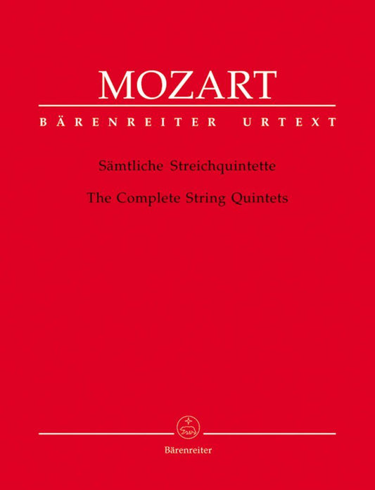 Mozart String Quintets Complete Parts Only - Barenreiter Urtext Edition