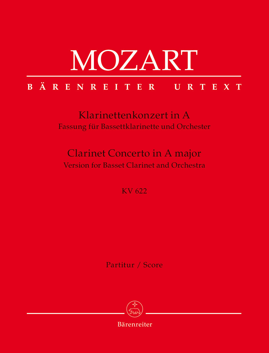 Concerto For Clarinet And Orchestra In A Major K. 622