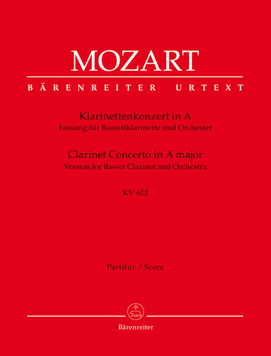 Concerto For Clarinet And Orchestra In A Major K. 622