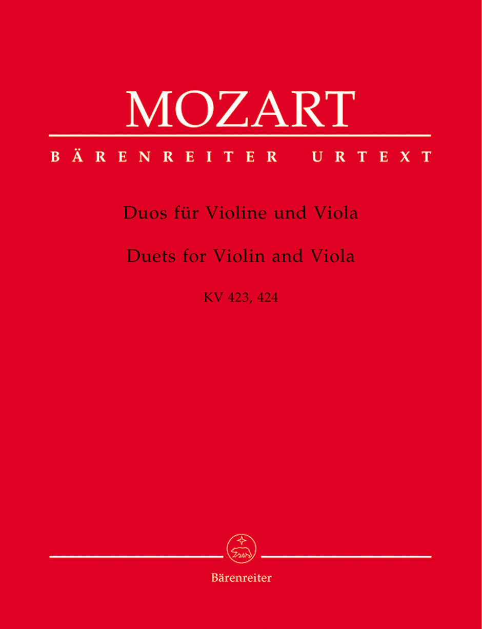 Duets For Violin And Viola K. 423,424