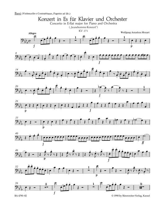 Concerto For Piano And Orchestra No. 9 In E-Flat Major K. 271 "Jeunehomme"