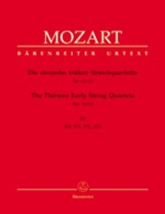 Early String Quartets 13 Book 4 K 171 172 173 Book