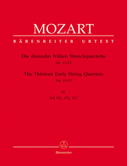 The Thirteen Early String Quartets, Volume Iv No. 11-13