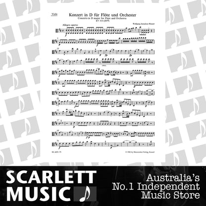 Concerto For Flute And Orchestra In D Major K. 314 (285D) — view 2