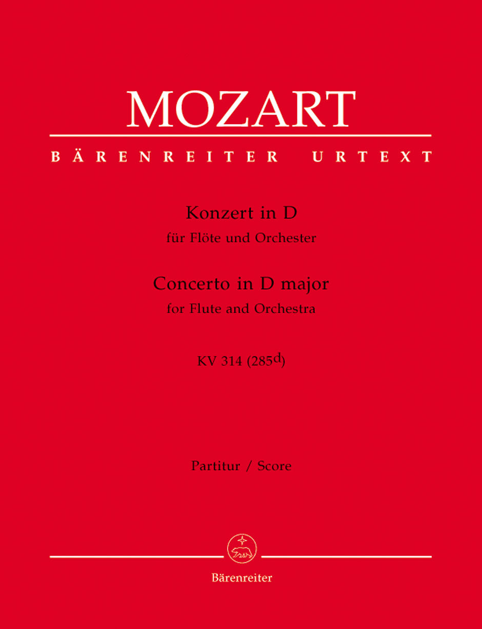 Concerto For Flute And Orchestra In D Major K. 314 (285D)