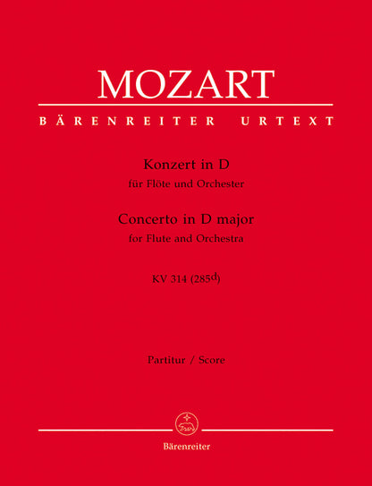 Concerto For Flute And Orchestra In D Major K. 314 (285D)