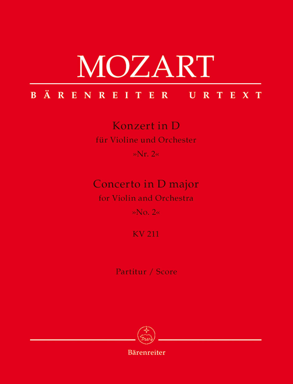 Violin Concerto No 2 in D Major K 211 Wind Set Sheet Music