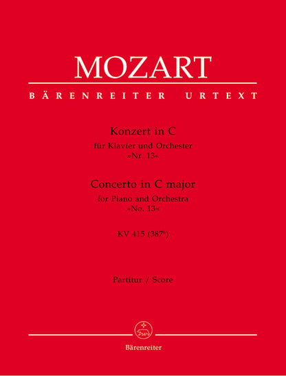 Concerto For Piano And Orchestra No. 13 In C Major K. 415 (387B)