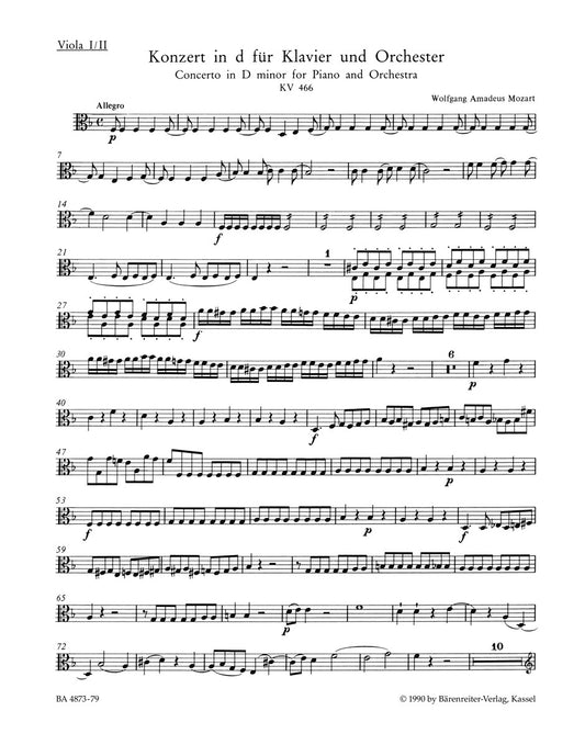 Concerto For Piano And Orchestra No. 20 In D Minor K. 466