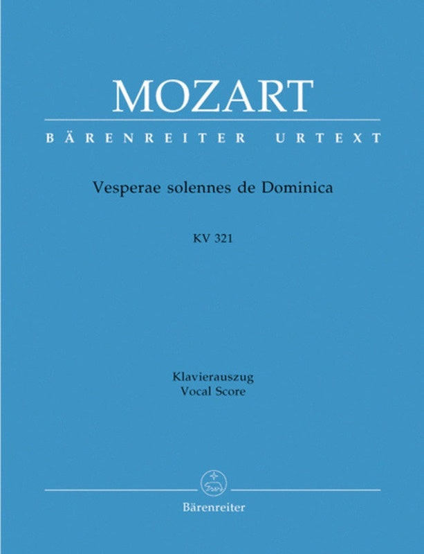 Vesperae Solennes De Dominica K 321 Vs