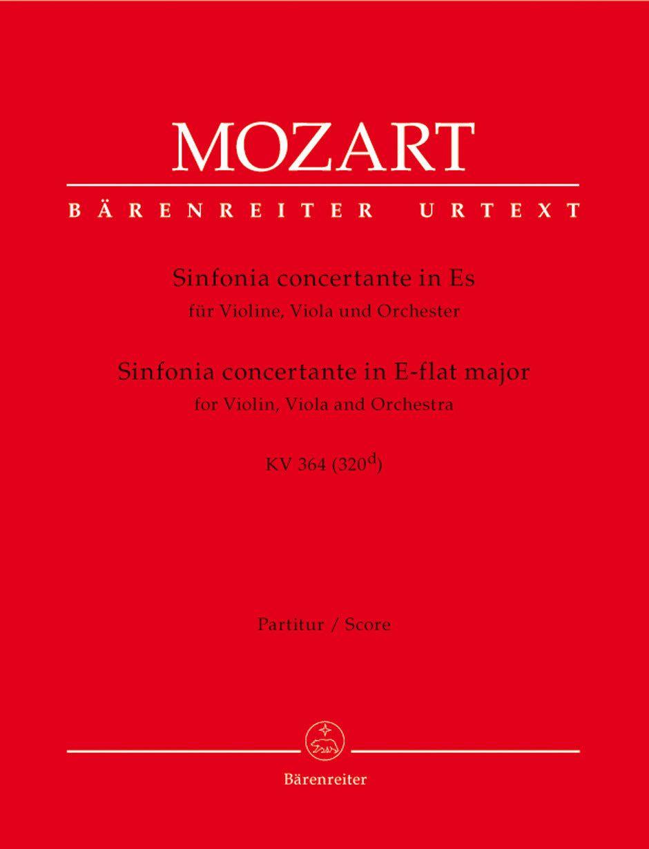Sinfonia Concertante E Flat K 364 for Wind - Full Orchestra Sheet Music