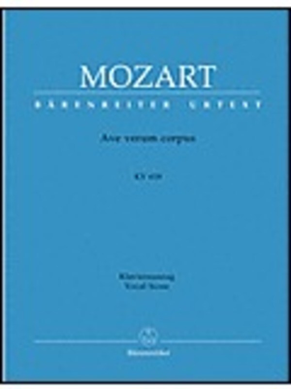 Ave Verum Corpus K 618 Score