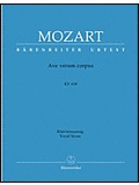 Ave Verum Corpus K 618 Score