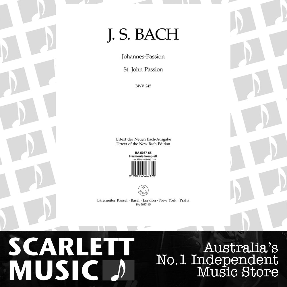 St John Passion Wind Set - Full Orchestra Sheet Music — view 2