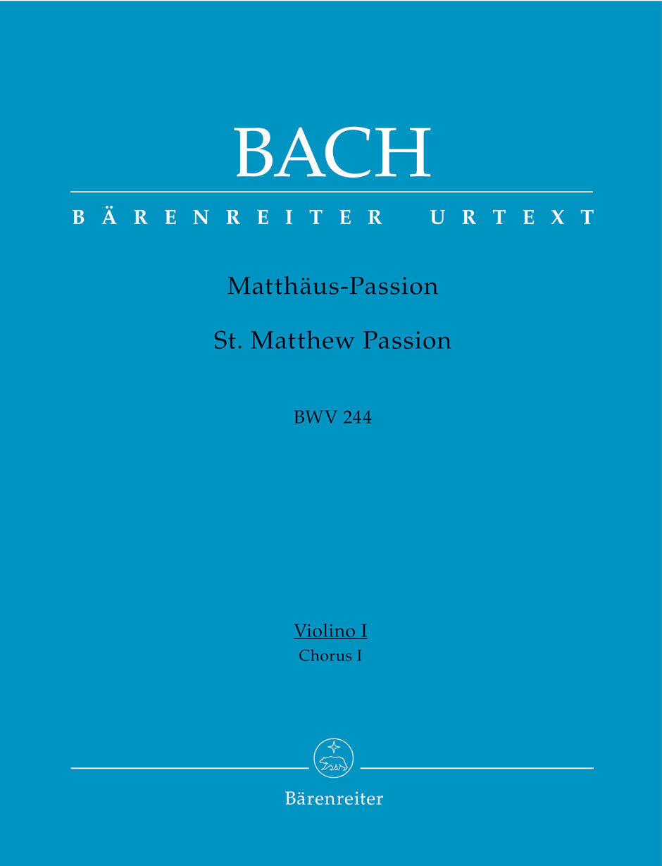 St Matthew Passion BWV244 Choir I-VLN 2 Choral Sheet Music