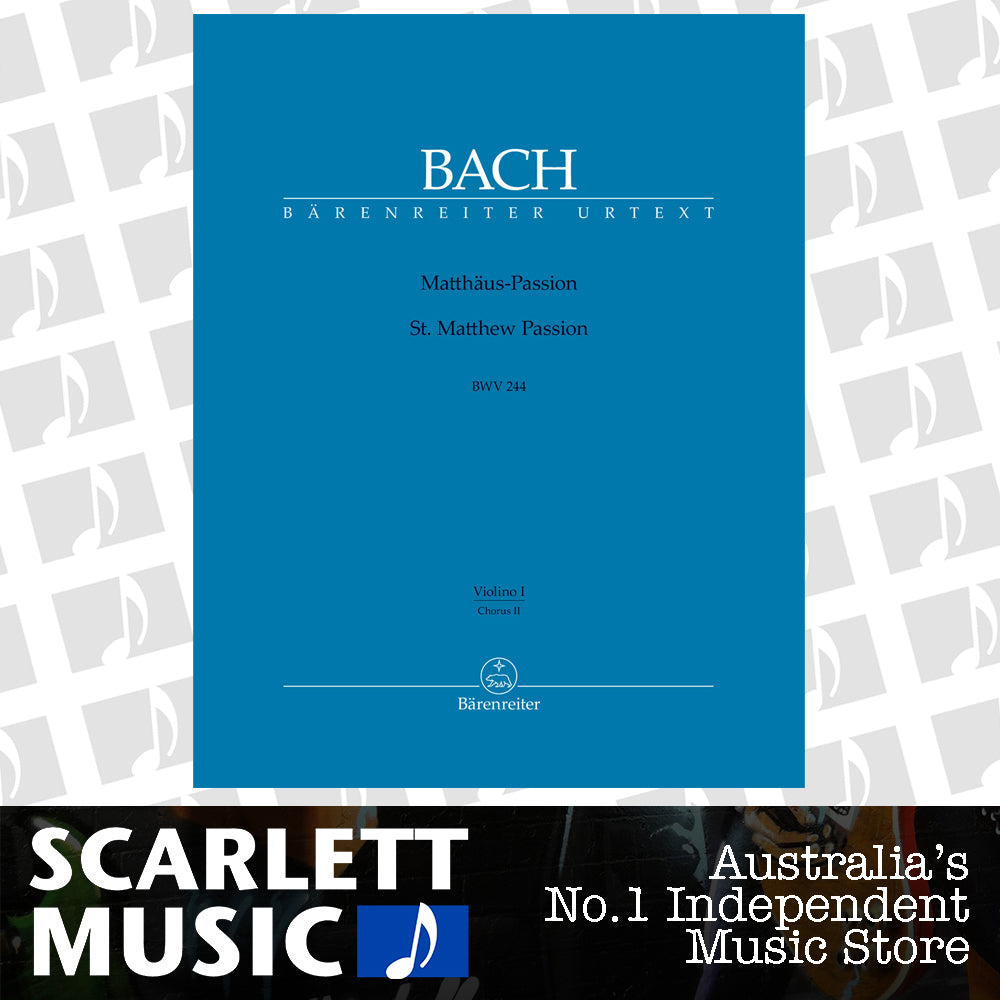 St Matthew Passion BWV 244 Choir II-VLN 2 Choral Sheet Music — view 2