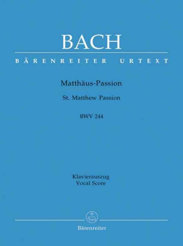 St Matthew Passion Vocal Score Eng/Ger (Softcover Book) Book