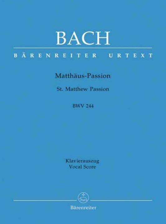 St Matthew Passion Vocal Score Eng/Ger (Softcover Book) Book