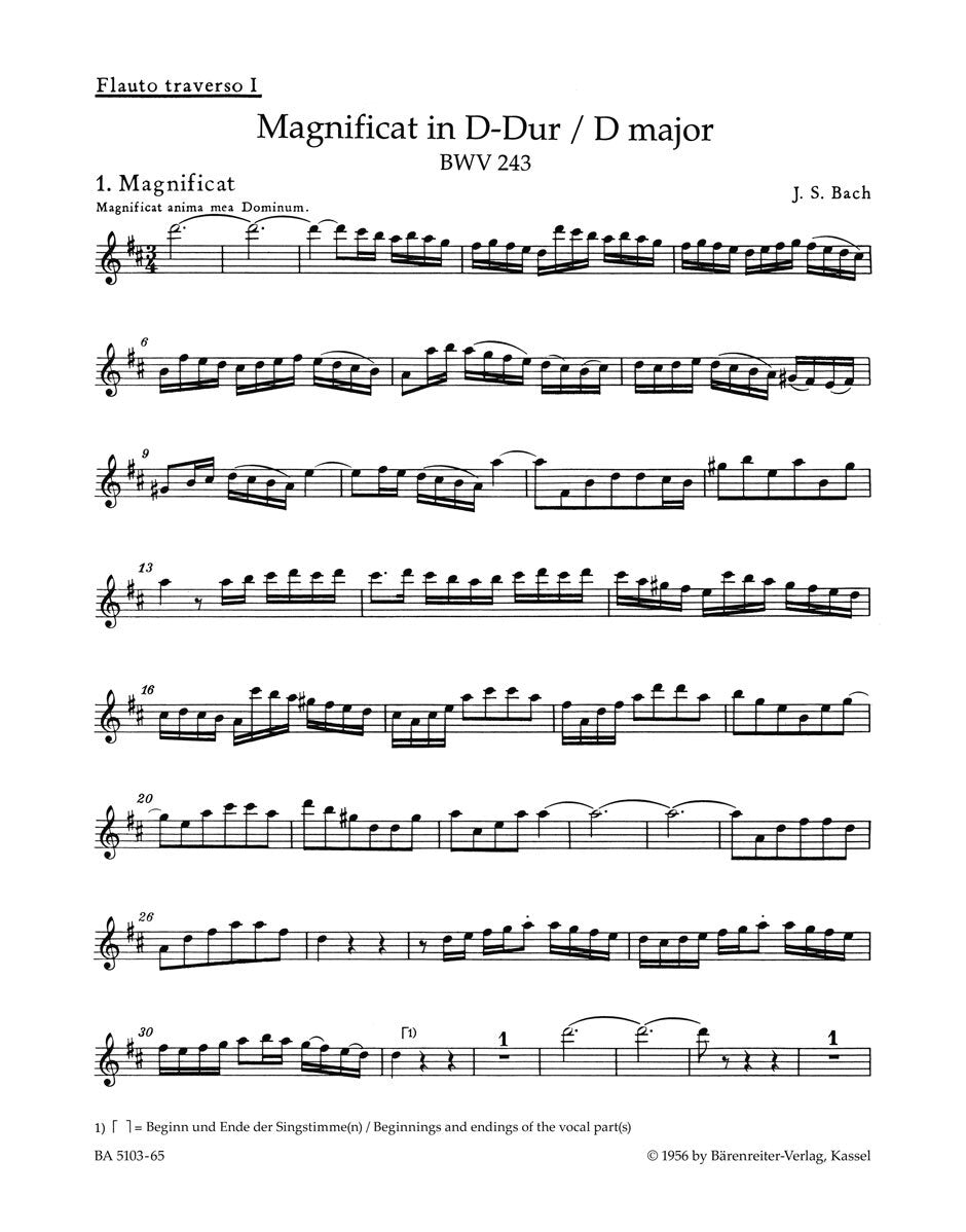 Magnificat In D Major BWV 243