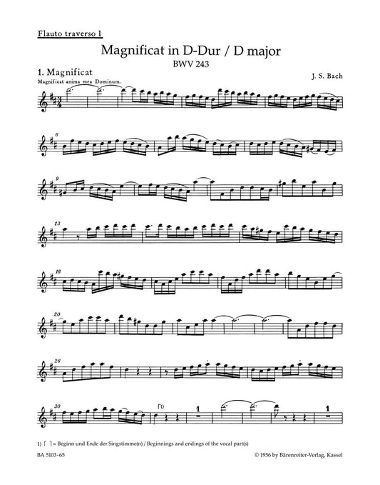 Magnificat In D Major BWV 243