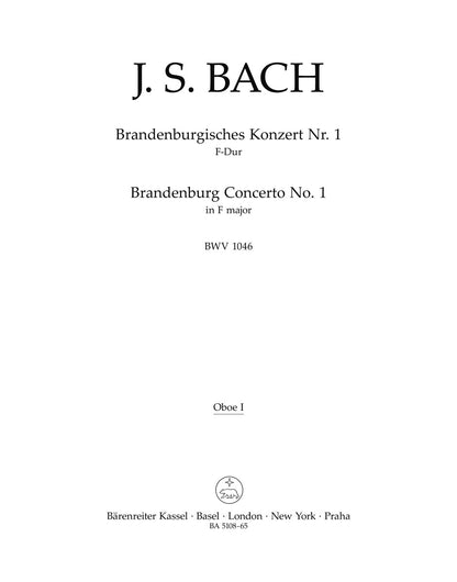 Brandenburg Concerto No. 1 In F Major BWV 1046