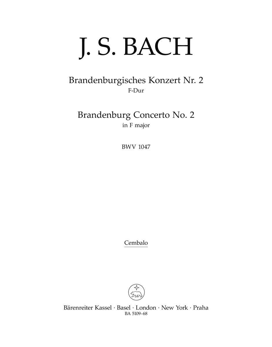Brandenburg Concerto No. 2 In F Major BWV 1047
