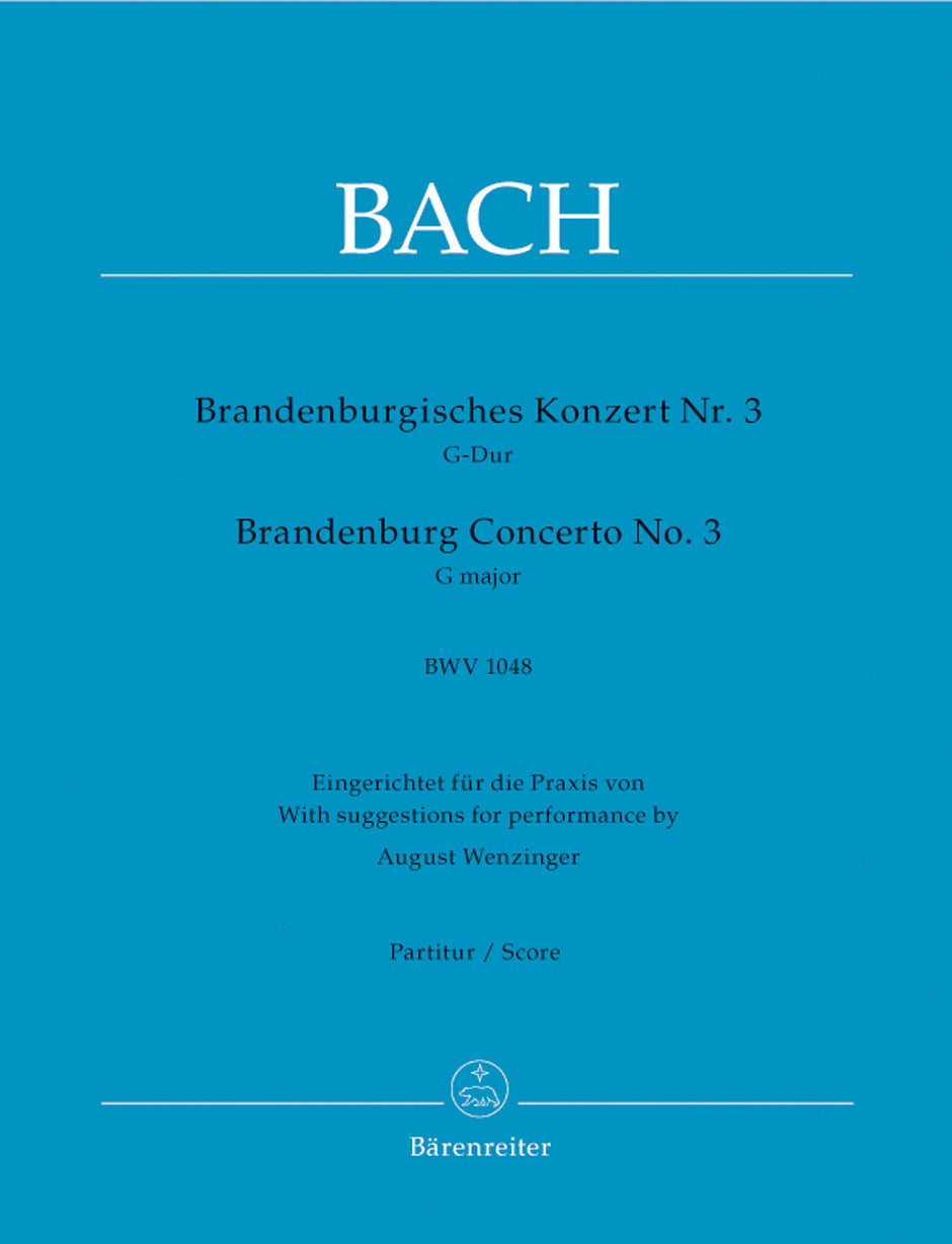 Brandenburg Concerto No 3 for Viola Sheet Music