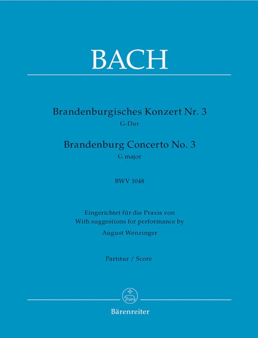 Brandenburg Concerto No. 3 In G Major BWV 1048