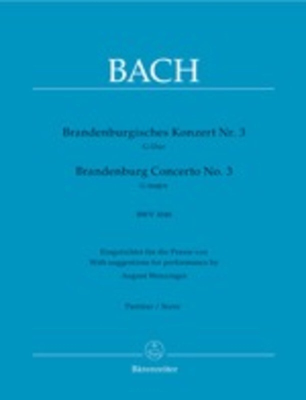 Brandenburg Concerto No 3 Bwv 1048 Score