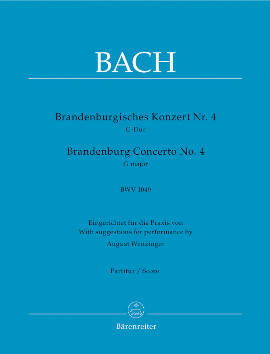 Brandenburg Concerto No. 4 In G Major BWV 1049