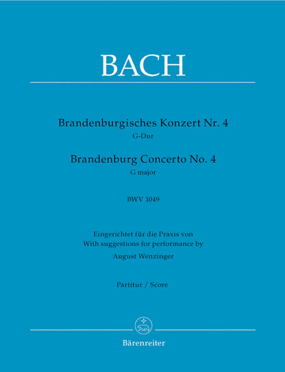 Brandenburg Concerto No. 4 In G Major BWV 1049