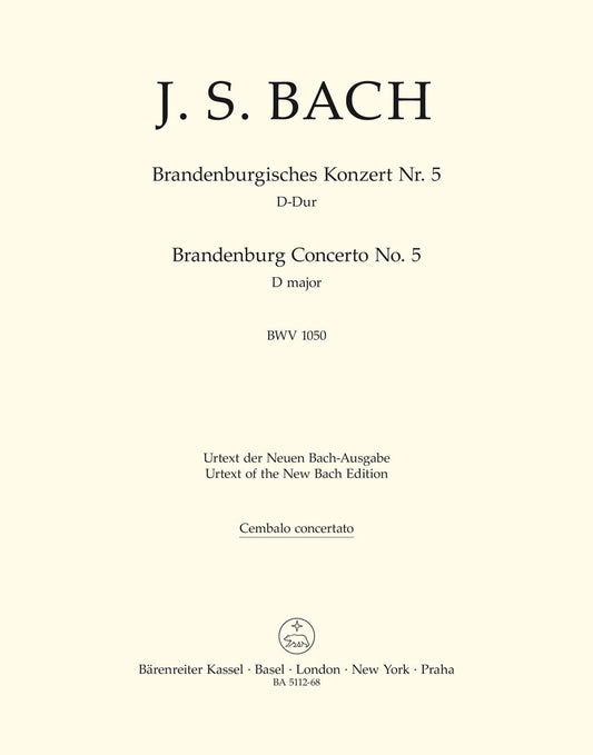 Brandenburg Concerto No. 5 In D Major BWV 1050