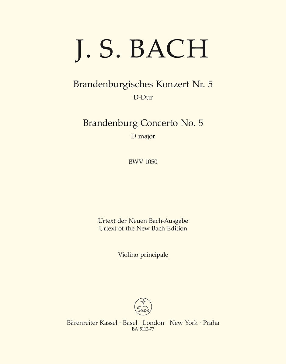 Brandenburg Concerto No. 5 In D Major BWV 1050