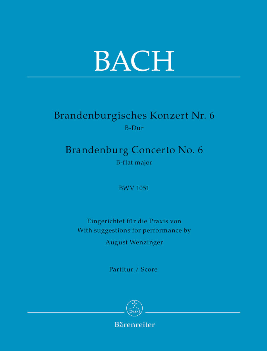 Brandenburg Concerto No. 6 In B-Flat Major BWV 1051