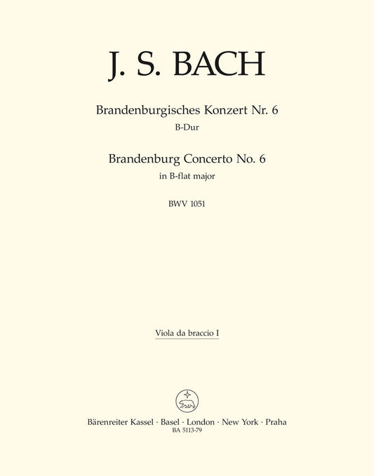 Brandenburg Concerto No. 6 In B-Flat Major BWV 1051