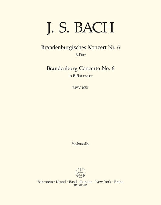Brandenburg Concerto No. 6 In B-Flat Major BWV 1051