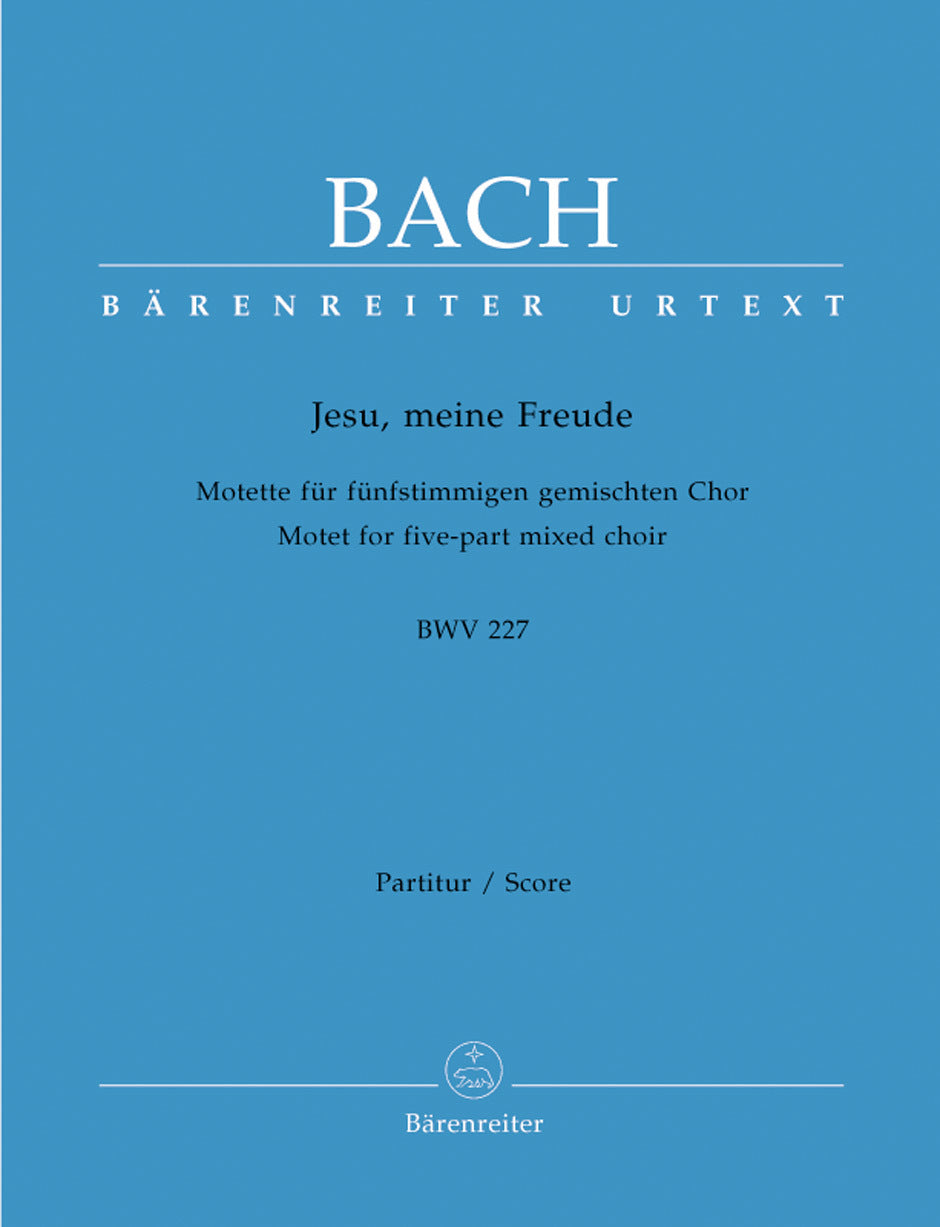 Jesu, Meine Freude For Five-Part Mixed Choir In E Minor BWV 227