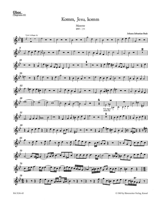 Komm, Jesu, Komm BWV 229